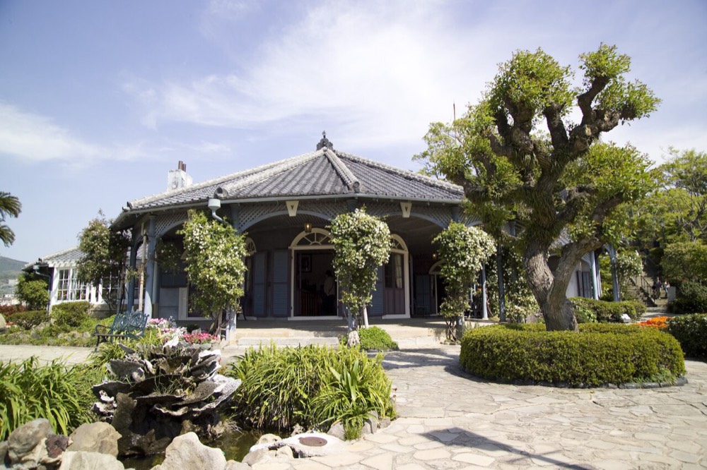 The former Glover House in Glover Garden, a wooden Western-style building